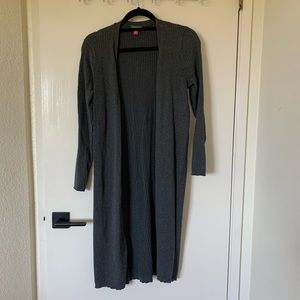 Vince Camuto Grey Knit Duster Cardigan